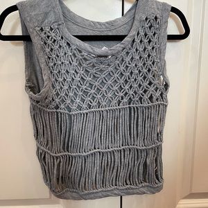 Billabong Womens grey tank top with back details